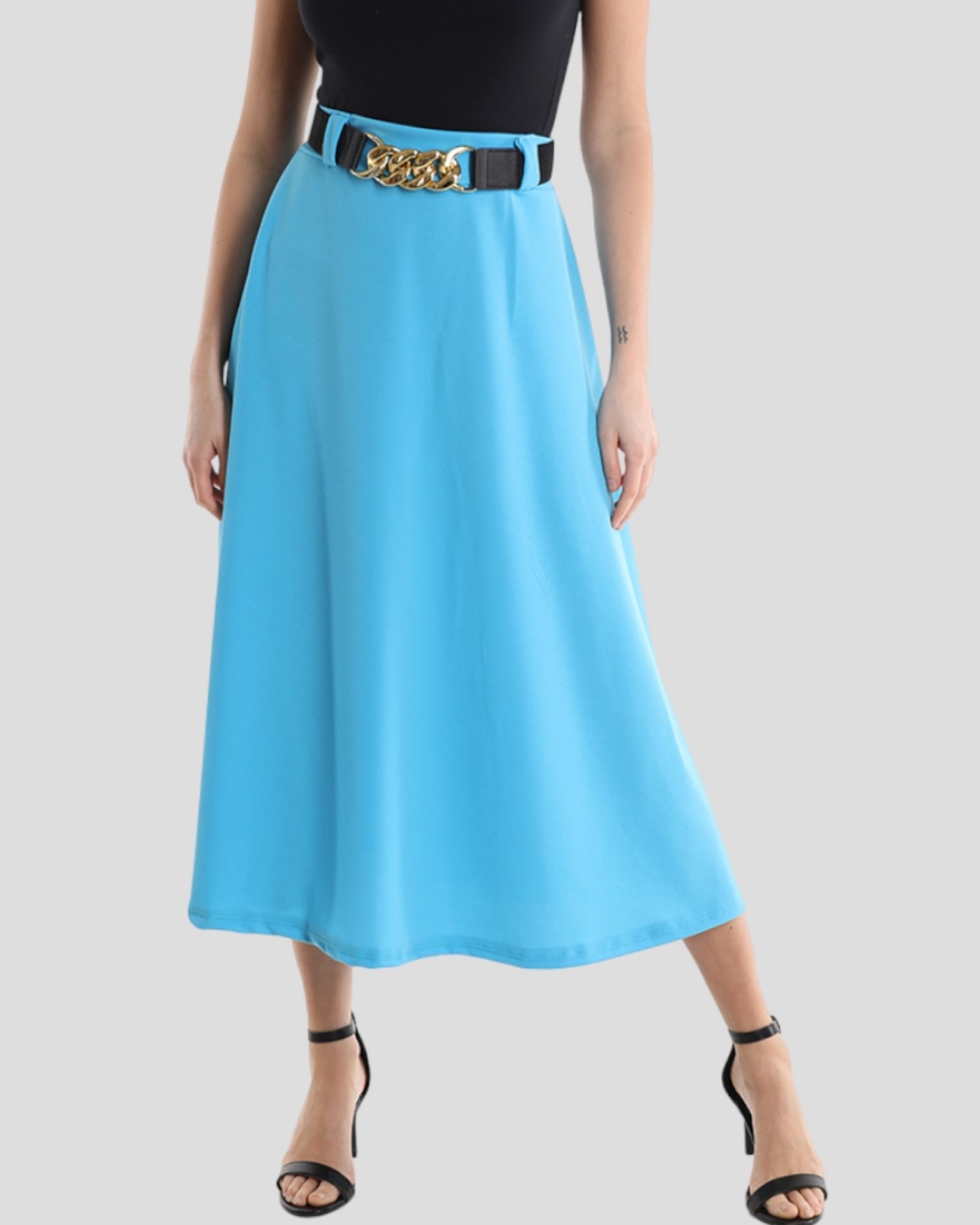 Φούστα midi με ζώνη CIEL