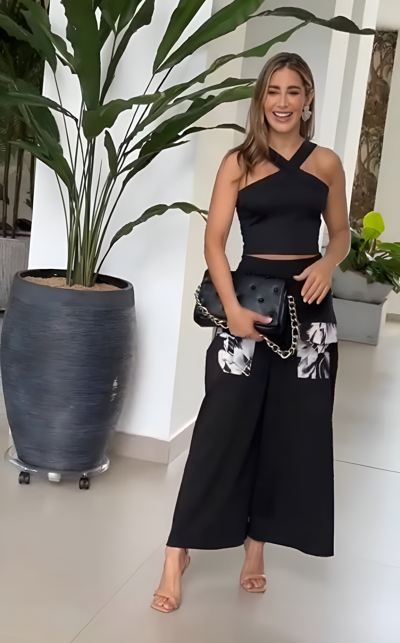 Σετ Παντελόνι με τοπ Μαύρο χρώμα