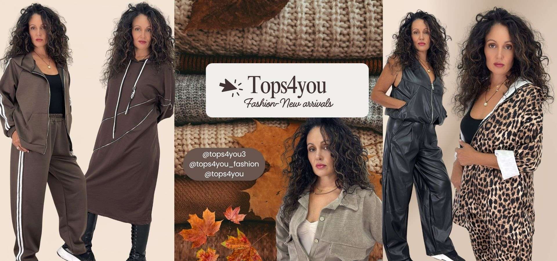main banner for all colection womens clothings from tops4you new collection fall winter